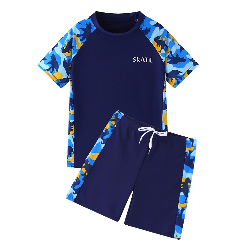 Split swimwear for boys, quick dry children's uniform, for teenagers, 2024 years