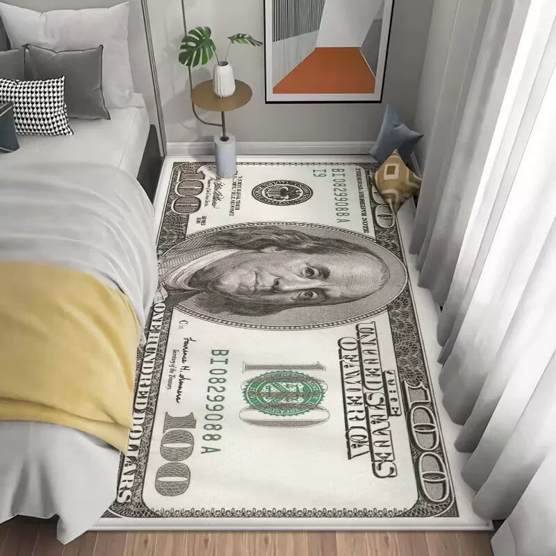 Американский коврик для спальни одеяло у кровати дома простой коврик для окна для гостиной прилив толстый хрустальный бархатный ковер оптом