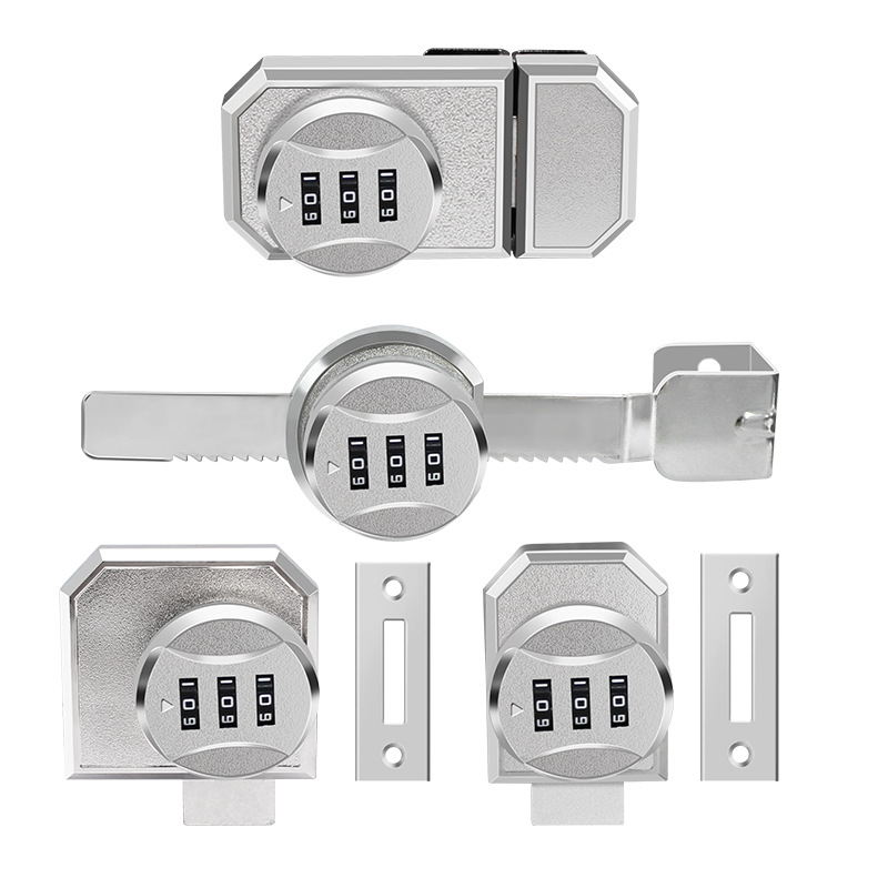 Cerradura de puerta deslizante de vidrio Cerradura de gabinete de vidrio Cerradura de exhibición Cerradura de vidrio Cerradura de puerta deslizante de empuje Cerradura de congelador