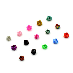 Wholesale Colorful Pineapple Knot Braided Rope Accessories 6mm Hand-Woven DIY Jewelry Hand Rope Spacer Transfer Beads