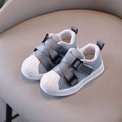Dropshipping boys' anti-kick sneakers, foreign trade soft-soled sports shoes, spring and autumn girls' shoes, baby breathable casual shoes