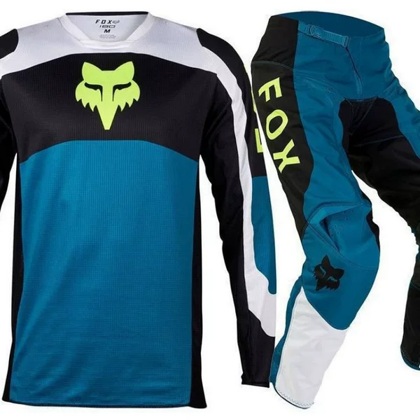 fox off-road cycling suit, downhill suit set, breathable quick-dry downhill suit, bicycle sports cycling set wholesale