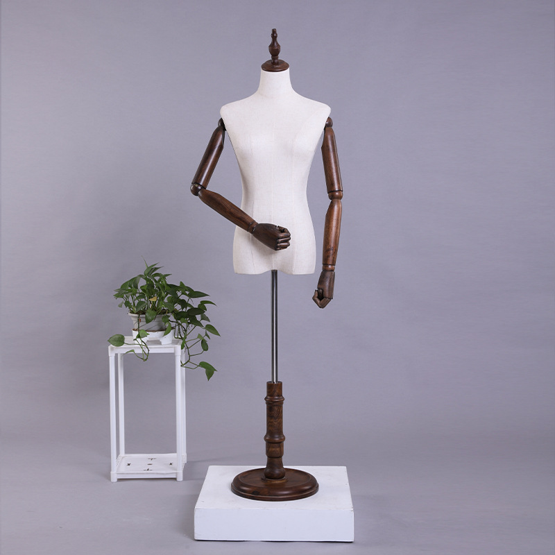 Estilo coreano tienda de ropa modelo apoyos ventana femenina soporte de exhibición mesa de maniquí modelo de ropa de mujer estante antiguo modelo de vestido de boda