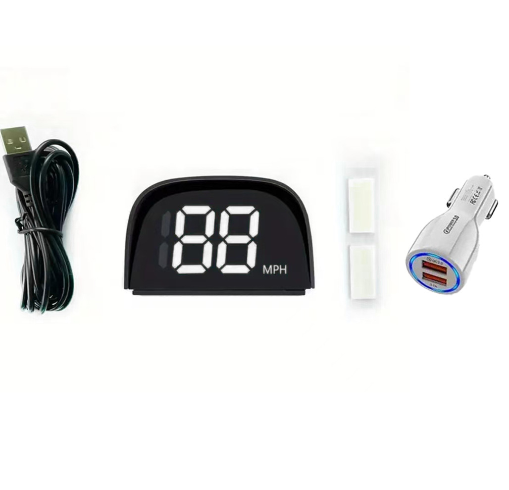 Cross-Border Universal Car Hud Head-Up Display Beidou Satellite Speedometer Kmh/Mph Speed Display Speed Measuring Device