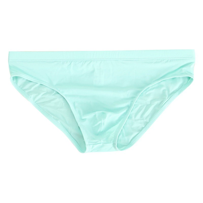 Мужские трусы Футболка нижнее белье Ice Silk дышащий, приятный для кожи Быстросохнущий лед на ощупь с заниженной талией сексуальное Лето ультратонкий прозрачный с трансграничным