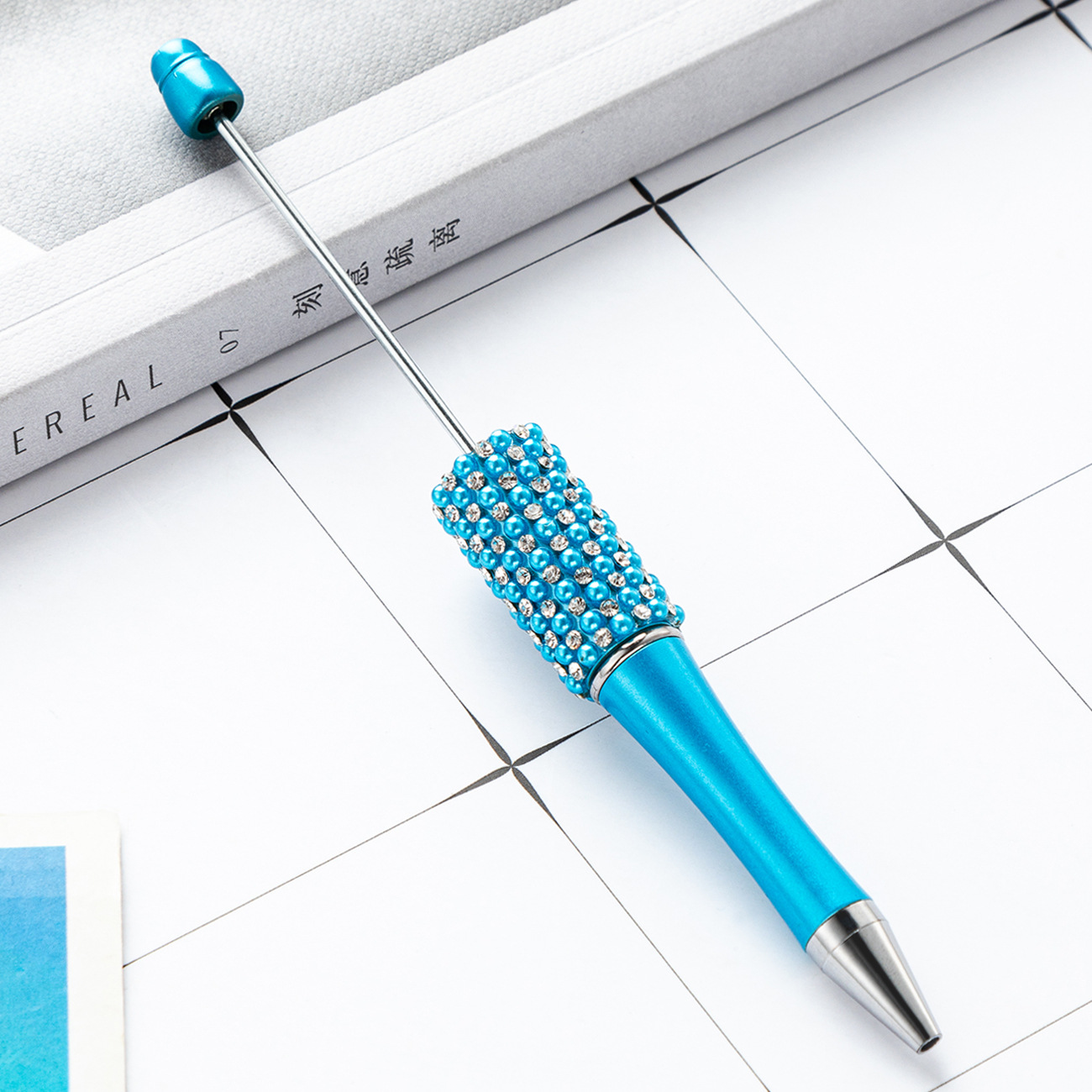 Bolígrafo de diamante creativo bolígrafo de bola de plástico DIY al por mayor bolígrafo de bola de diamante desmontable manual