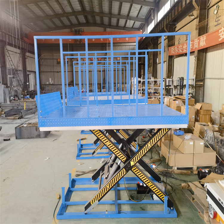 电动液压升降平台 移动式升降机 固定剪叉式 升降机大吨位提升器
