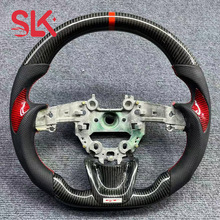 适用于起亚毒刺/GT2，斯丁格碳纤维方向盘改装汽车方向盘跨境供应