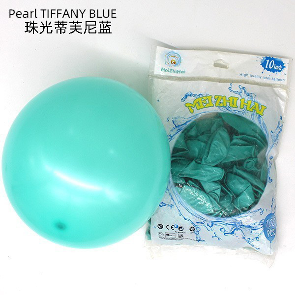 Globo nacarado grueso personalizado de 10 pulgadas decoración de la sala de bodas decoración de la fiesta de cumpleaños globo al por mayor impresión de globo grueso