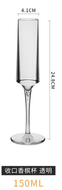 Copa de champán cónica PC - transparente - 150 ml