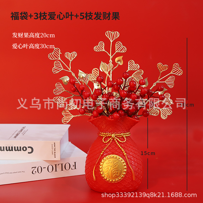 Oro trigo oído flor seca fortuna fruta bolsa de dinero salón decoración ramo apertura inauguración Nuevo Hogar regalo Año Nuevo