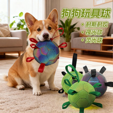 宠物球狗狗玩具解闷抛掷球大小型犬互动夜光小球反光PU皮狗球批发