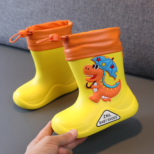 儿童雨靴男童女童夏季雨鞋幼儿宝宝轻便水鞋防滑水靴小童小孩胶鞋