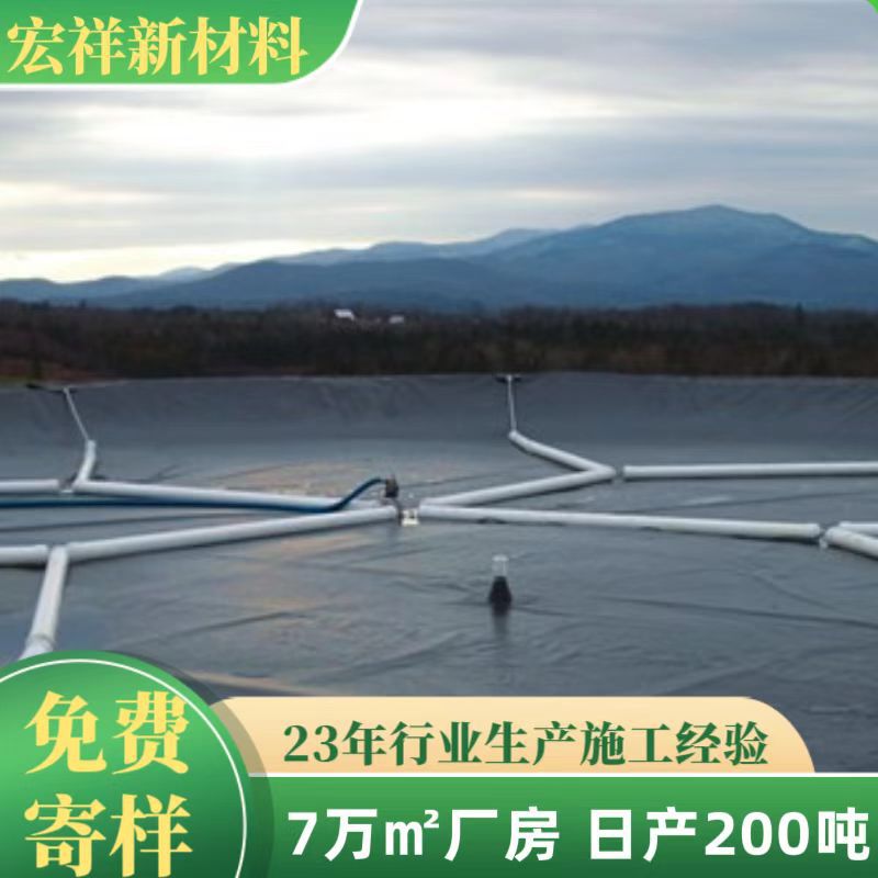 Pig farm black film oxidation pond biogas pond anaerobic pond high…