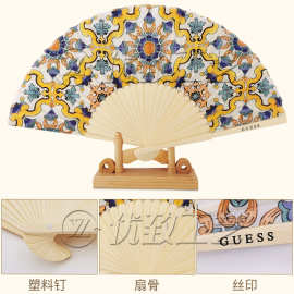 便携折叠扇日式和风折扇广告促销竹骨扇古风扇子舞蹈扇礼品扇批发