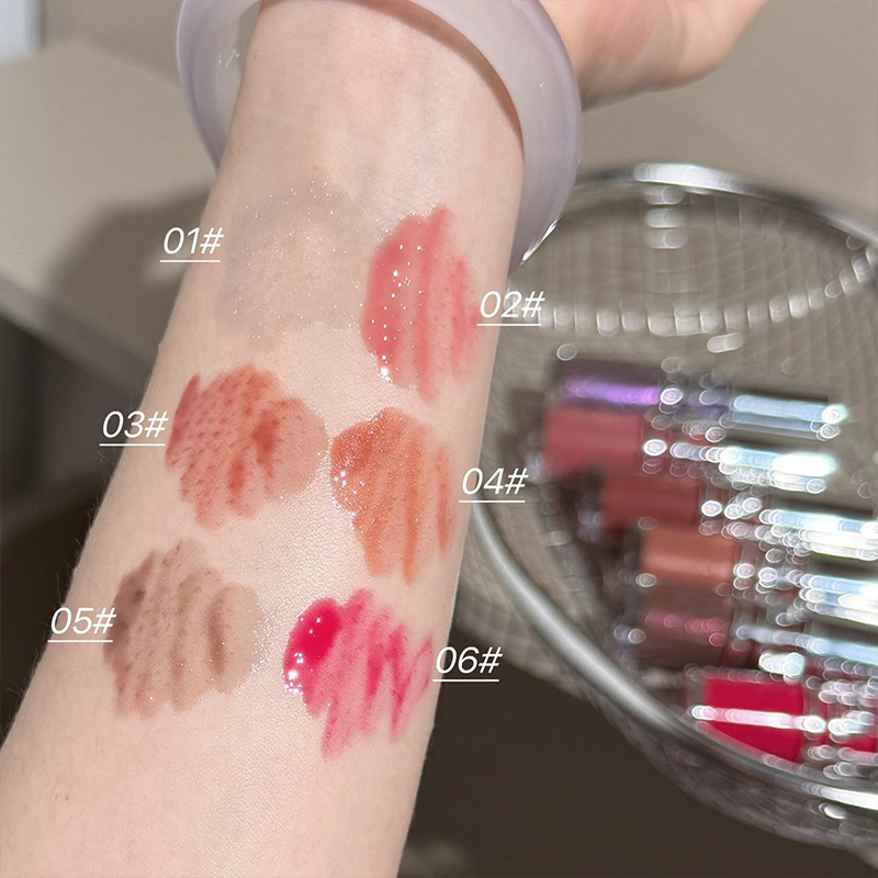 ART VALUE esmalte de labios de espejo brillante, esmalte de labios de verano, brillo de agua, brillo de labios de belleza, brillo de labios barato