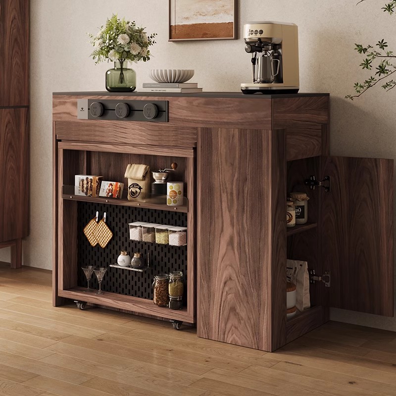 Mueble de guía, mesa de comedor, hogar integrado, apartamento pequeño, barra de cocina retráctil, mini-plegable, enchufe de rebobinar estrecho, mesa de té