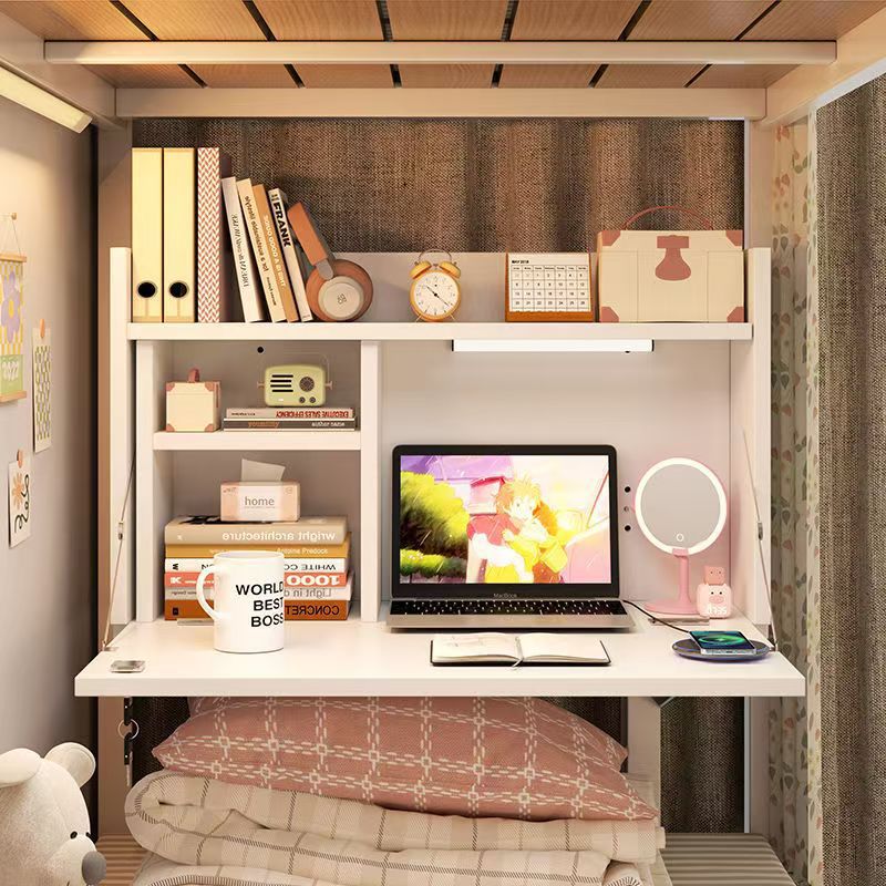 Escritorio en la cama dormitorio de estudiantes universitarios artefactos escritorio de computadora portátil dormitorio colgando tabla plegable perezosa