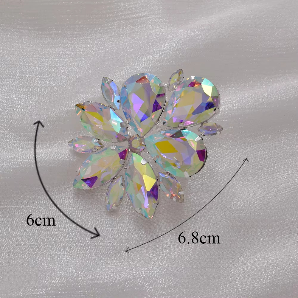 fashion all match party personality exaggerated ring flower ring colorful simple design shiny ring female_voghion.com