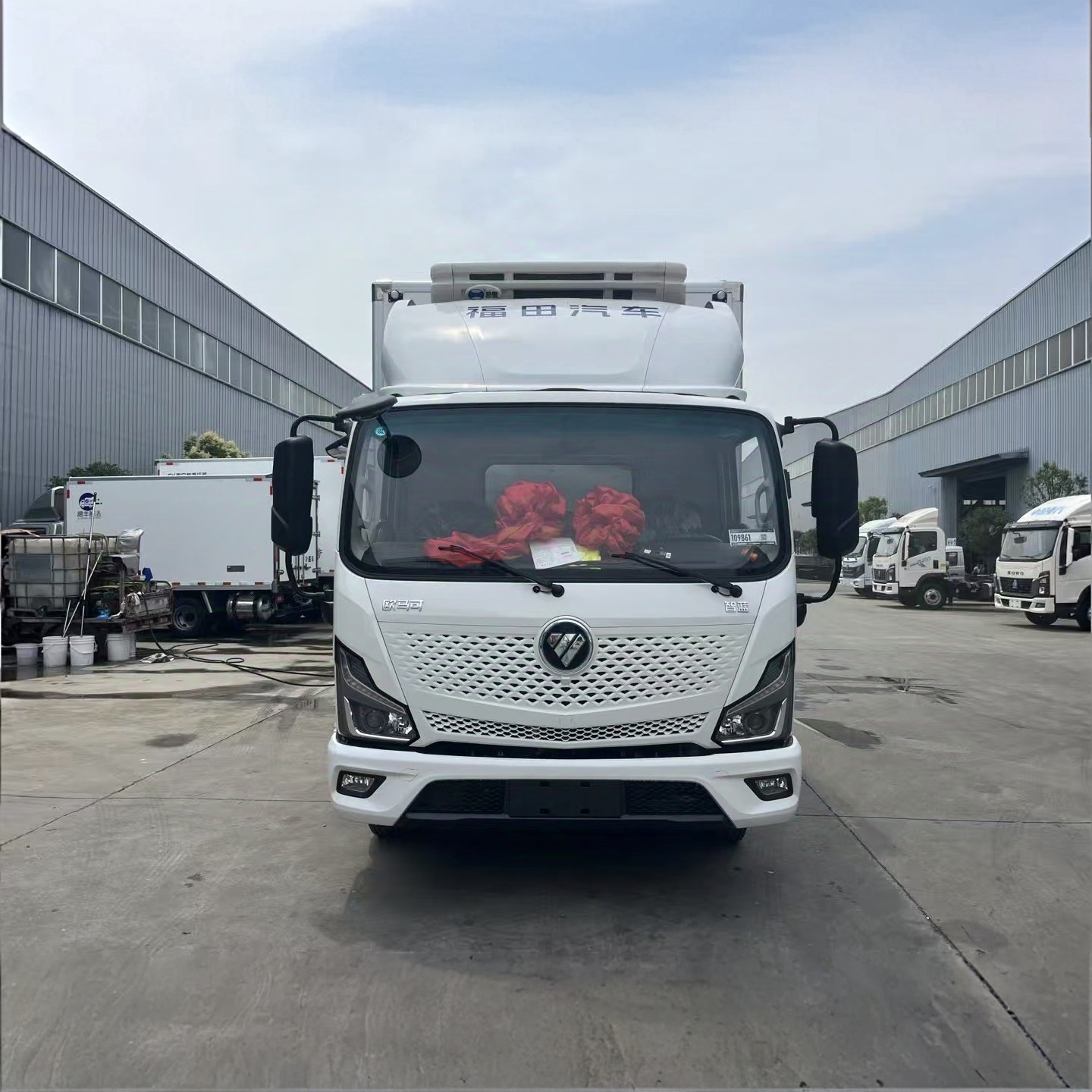 4.2米福田欧马可智蓝新能源冷藏车 果蔬生鲜医药运输冷藏车
