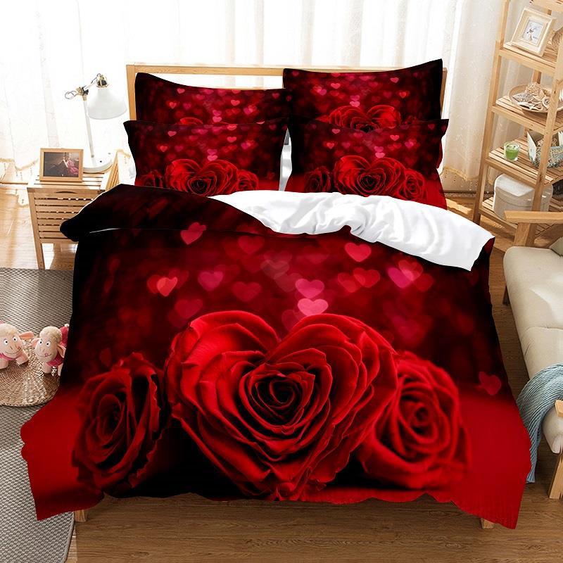 Rose Quilt Cover 1 / AU Queen 210x210cm-China
