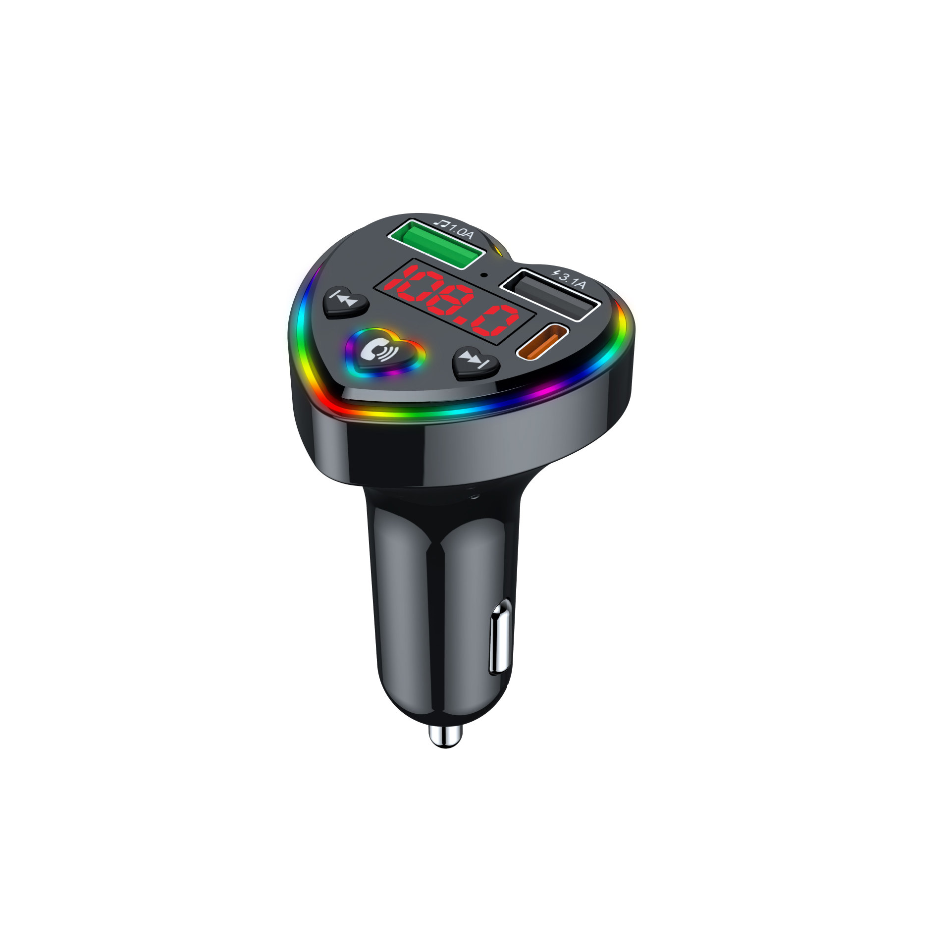 S10 Car Mp3 Bluetooth Player Fm Transmitter Car Mobile Phone Charger Export Cross-Border Southeast Asia Supply