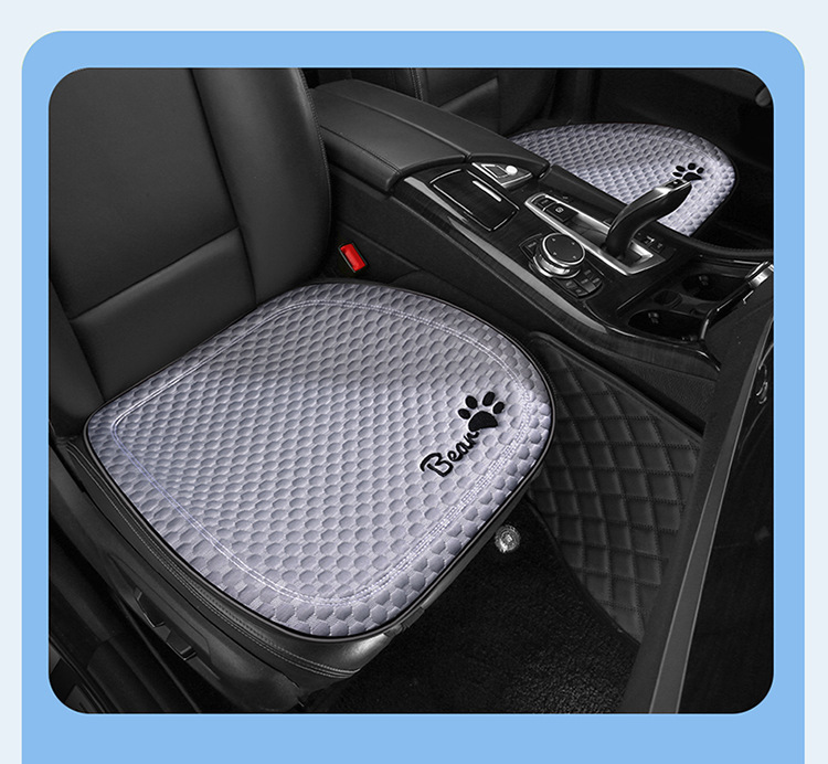 Car Summer Cool Cushion Seat Cushion Four Seasons Universal Breathable and Ventilated Cute Cartoon Car Interior Cushion Single Piece Seat Cover