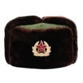 Green Cloth 160g Red Brown Velvet Wheat Ear Soviet Badge