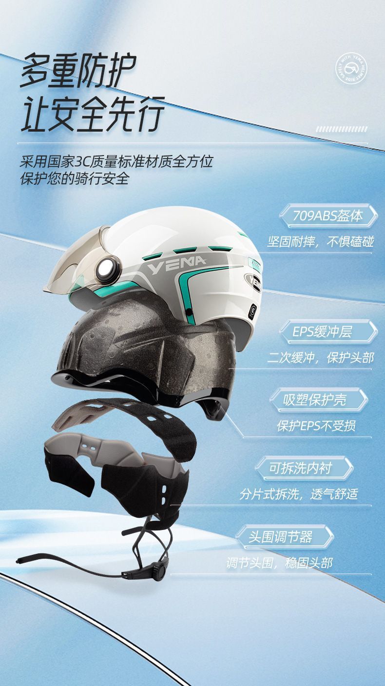 3C Certified National Standard Wild Horse Electric Vehicle Helmet