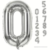 OPP, 40 дюймов, серебряный, цифра 0
