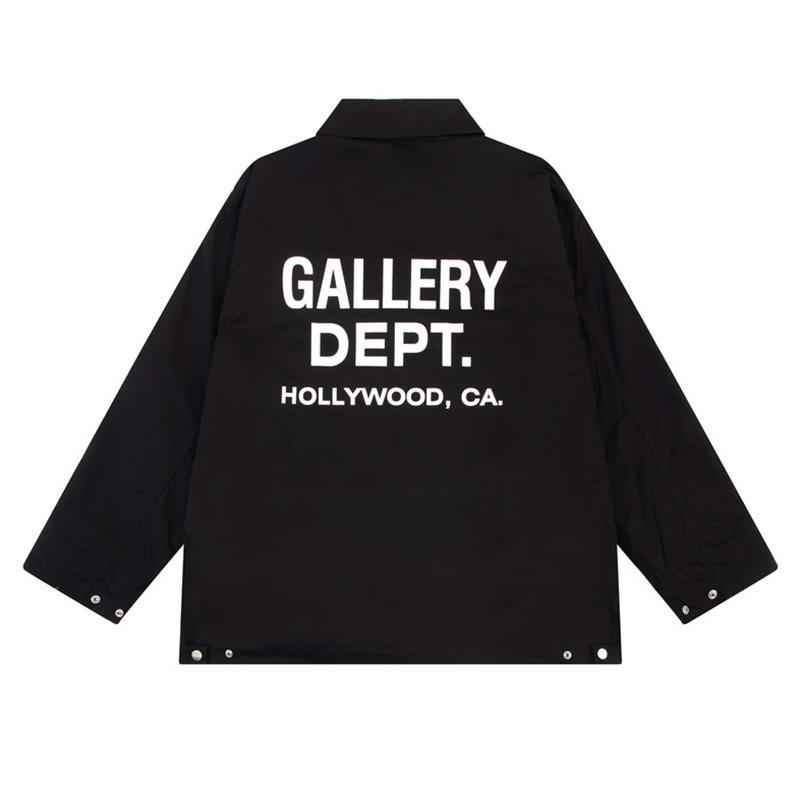 GALERÍA DEPT básica marca de moda americana chaqueta de entrenador otoño e invierno delgada hombres y mujeres pareja cremallera abrigo rompevientos