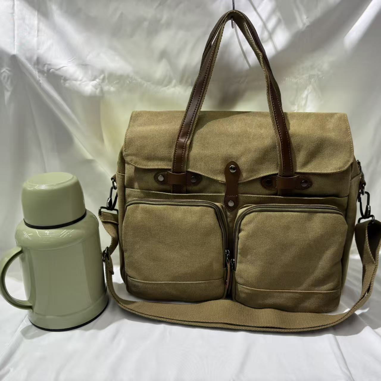 Khaki handbag