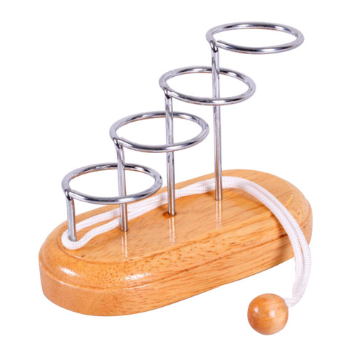 Classical educational toys based on topology. Desktop unblocking and unlocking fun decompression toys. Step by step surprising. Mouse trapped in ladder ring.