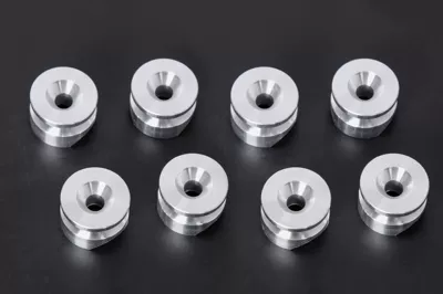 Motorcycle Side Box Universal Quick Release Base Pad Aluminum Alloy Pad Motorcycle Aluminum Alloy Tail Box Buckle Accessories (Motorcycle frame) - silver-8-pieces-aluminum-alloy-model