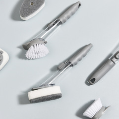 新款廚房長柄液壓洗鍋刷自動加液刷鍋神器清潔刷不沾油懶人洗碗刷