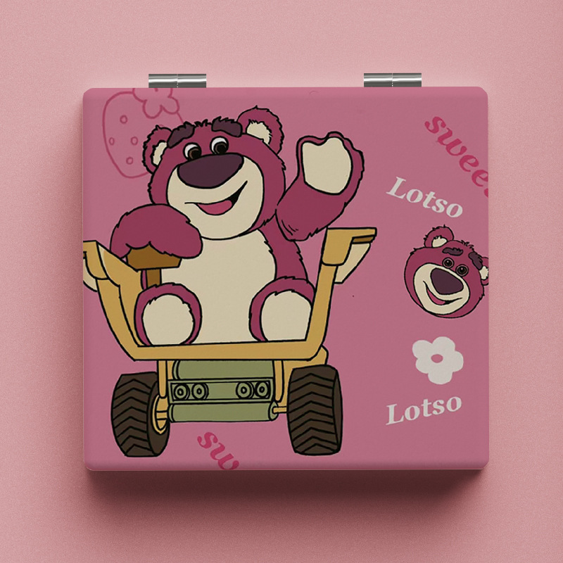 Lindo espejo pequeño Sanrio Kulomi espejo de maquillaje portátil de alto valor espejo de maquillaje portátil dormitorio de estudiantes espejo de maquillaje plegable