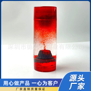Creative New Volcanic Hair Spray Decompression Drip Acrylic Oil Floating Ladder Desktop Ornament Floating Hourglass