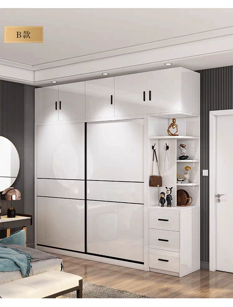 W6 Highlight Wardrobe Gate Customized Home Beds Pushing Door Moving Gate Molescase Gate Customize Simple Western Qi -resistant and wear -resistant