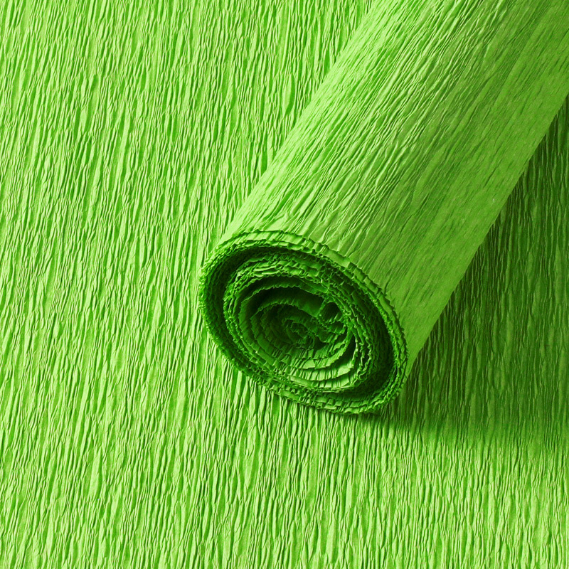 Thickened [emerald green] crepe paper - 1 roll