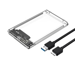 Usb3.0透明モバイルハードディスクケース2.5インチ、ノートパソコンのハードディスクケース、sataシリアルハードディスク固定