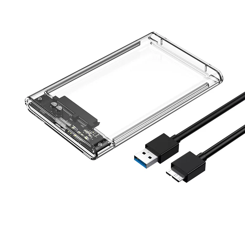USB3.0 прозрачная мобильная коробка для жесткого диска 2.5 дюйма, коробка для ноутбучного жесткого диска, крепление SATA последовательного диска