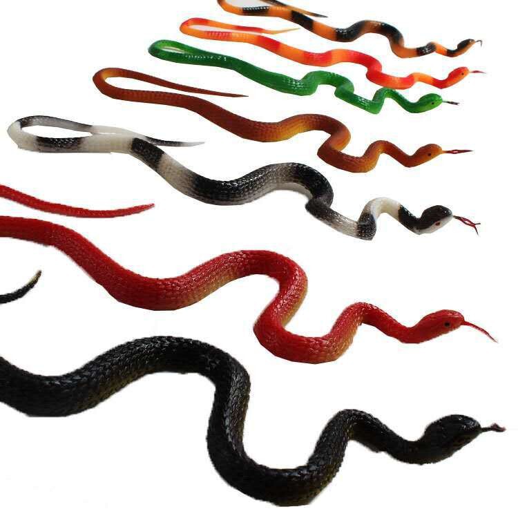 Factory Direct Sales Plastic Snake, Simulated Snake, Fake Snake, Small Snake, Soft Plastic Snake, Plastic Prank Trick