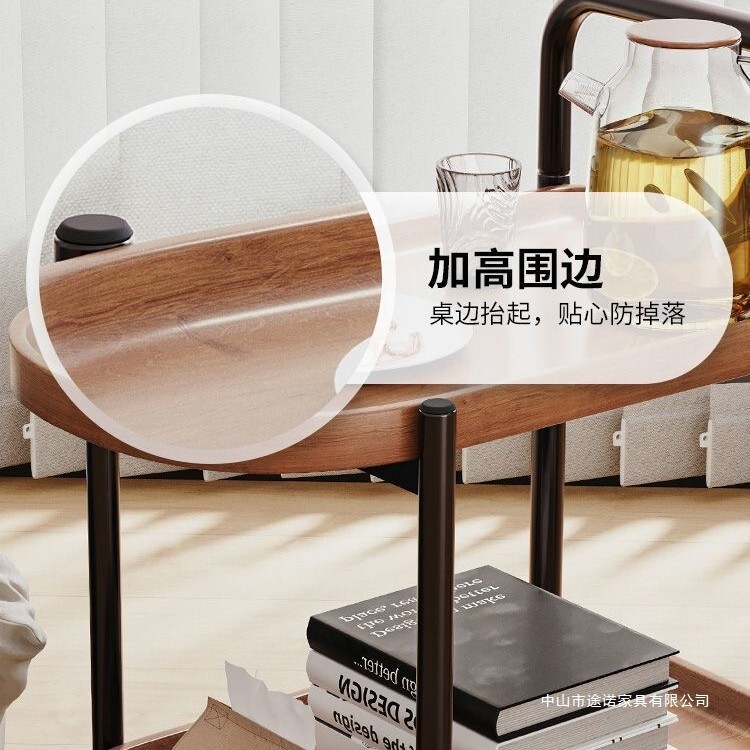 可移动小茶几小推车客厅沙发边几迷你小桌子置物架带轮北欧风餐车|undefined