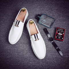 2023 New Social Youth Dou Dou Shoes Summer Fashion, Versatile Low-top Slip-on Casual Shoes, Driving Shoes