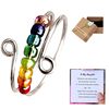 Rainbow beaded bracelet handmade, ring, Amazon
