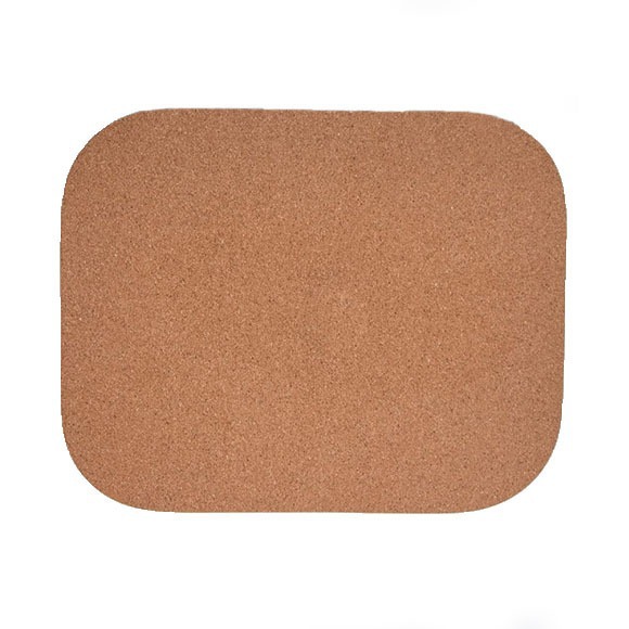 almohadilla de ratón de caucho corcho, logotipo de impresión de serigrafía, almohadilla de escritorio antideslizante gruesa, almohadilla de ratón de computadora pequeña