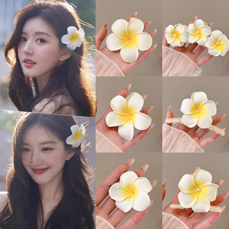 Huevo flor toallas de cabello niños mar fotos atmósfera de toallas de cabello de flores bordes laterales de flores amarillas peñas para el cabello