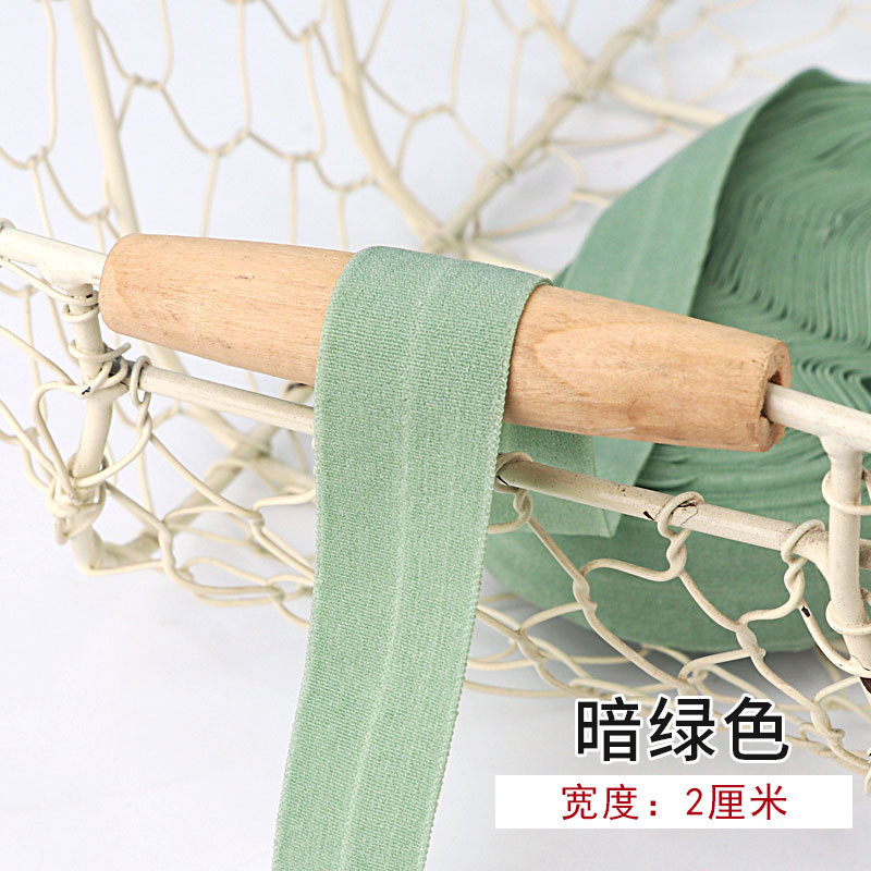 Tira de borde elástico de algodón accesorios de tela tira de borde de ropa de bebé cinta ropa interior banda elástica correa de tela plegable