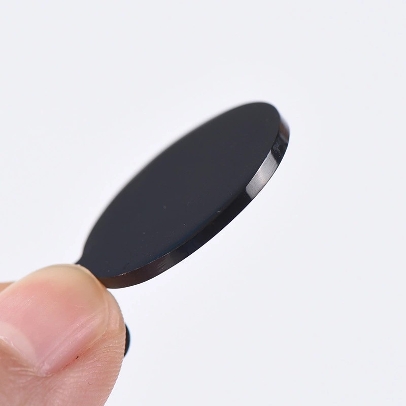 En stock Acero inoxidable titanio acero Etiqueta de perro redondo blanco metal colgante etiqueta PET colgante Tarjeta de Identificación láser grabado