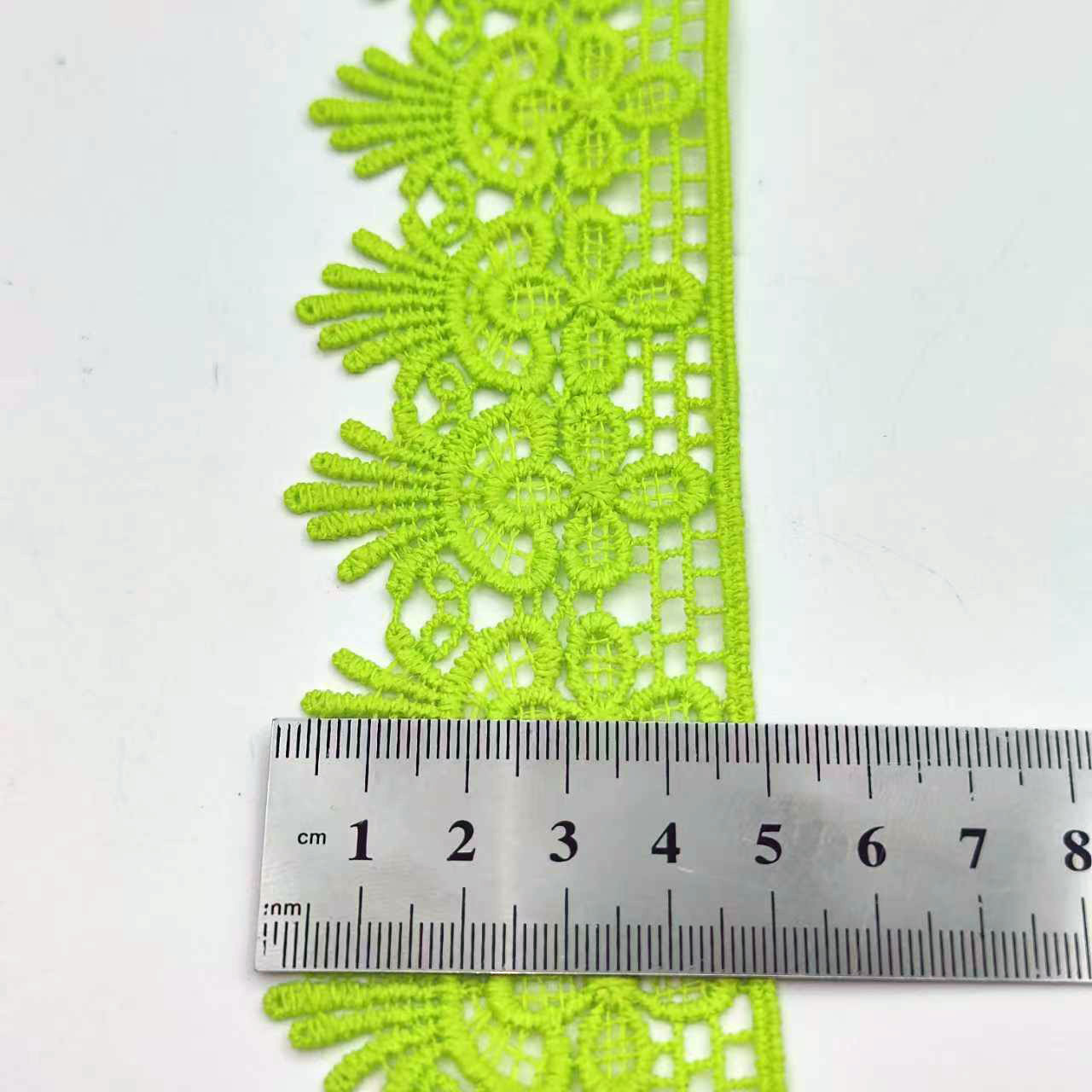 5cm de ancho bordado de encaje soluble en agua hueco tridimensional ropa falda de encaje accesorios en stock